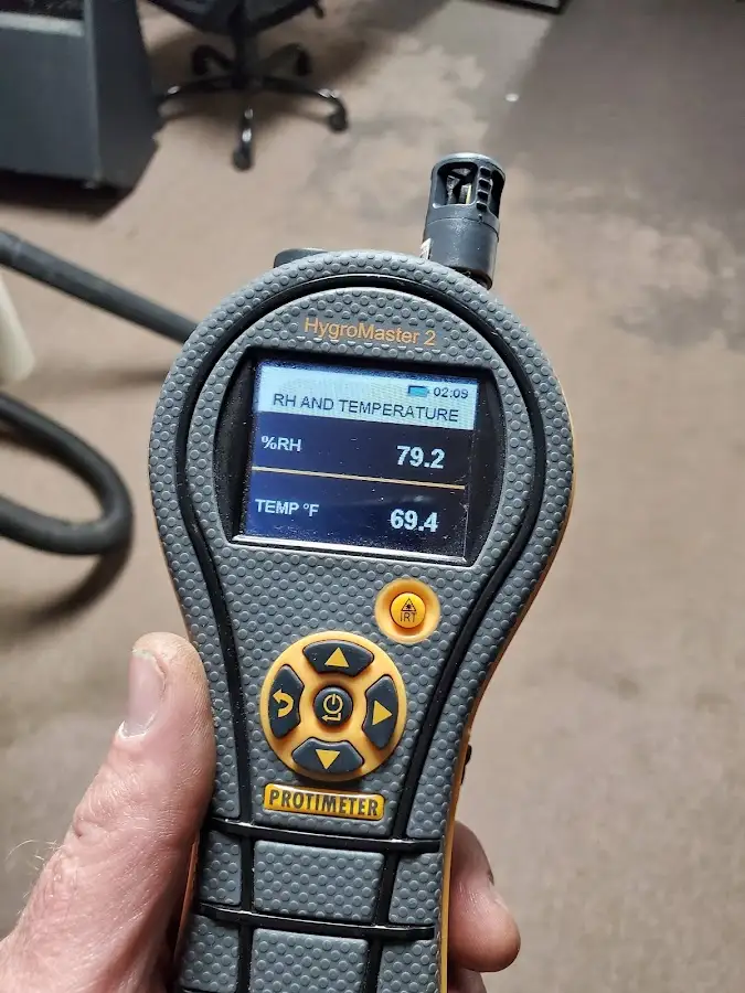 Moisture meter humidity assessment for Fire & Smoke Damage Restoration in San Pablo